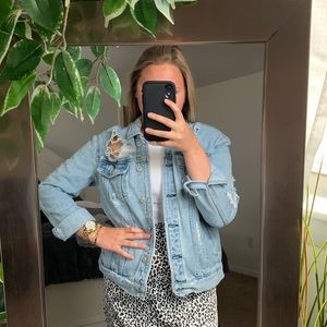 Distressed Denim Jacket